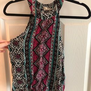 high neck tank top